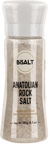 Изображение Соль каменная Бисалт анатолийская крупная Картуз Гида мельница, 180 г