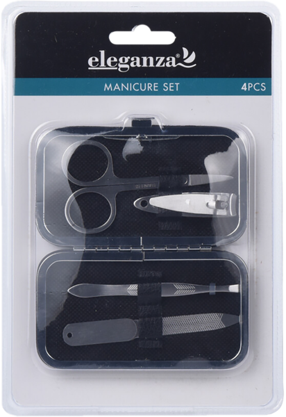 Изображение Набор для маникюра Элеганза 4 предмета в чехле Купман Интернэшнл м/у, 1 шт