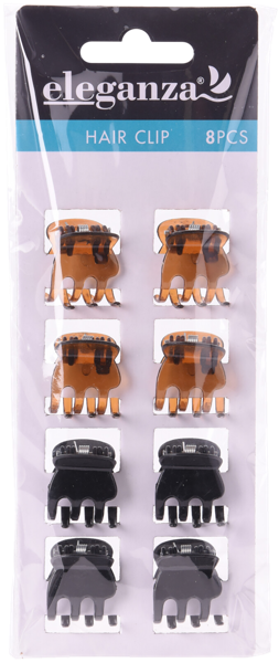 Изображение Заколка для волос Купман крабик 2,1см Купман Интернэшнл м/у, 8 шт