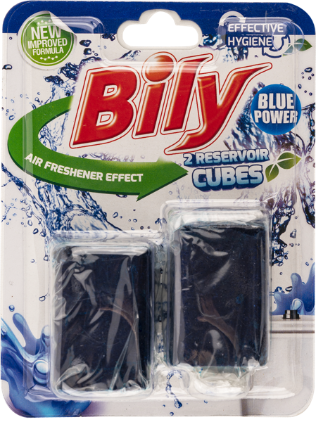 Изображение Кубики для унитаза 100г Билы синяя вода Баран Пластик к/у, 2 шт