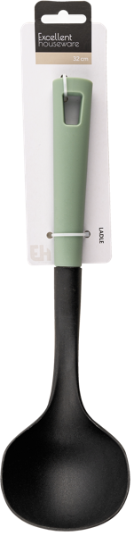 Изображение Половник 34см для кухни Купман черный пластик Купман Интернэшнл к/у, 1 шт