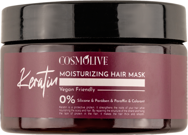 Изображение Маска для слабых волос Космолив кератин укрепляющая Космолив Козметик п/у, 250 мл