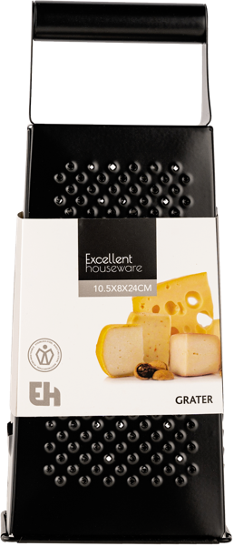 Изображение Терка 10*24см Купман нерж сталь черная Купман Интернэшнл , 1 шт