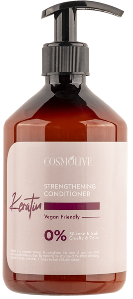 Изображение Кондиционер для слабых волос Космолив кератин укрепляющий Космолив Козметик п/у, 500 мл