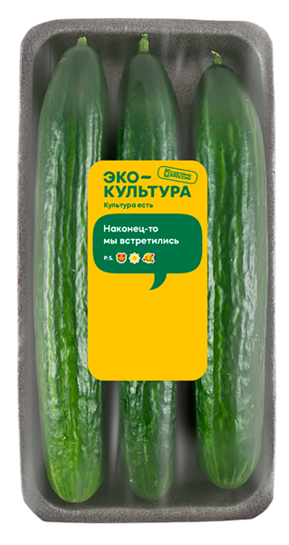 Изображение Овощ среднеплодный Эко-культура огурец гладкий Эко-Культура подложка, 600 г