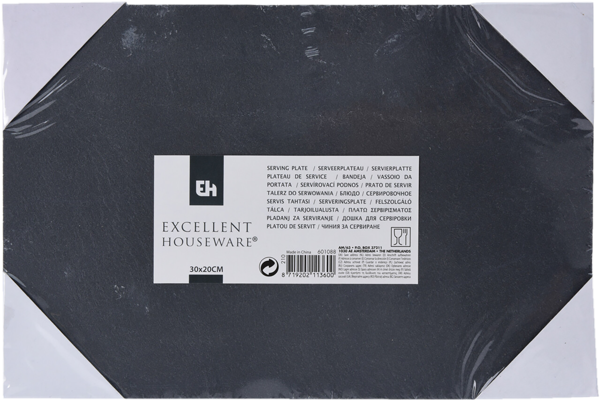 Изображение Доска 30*20см сервировочная Купман черный сланец Купман Интернэшнл , 1 шт