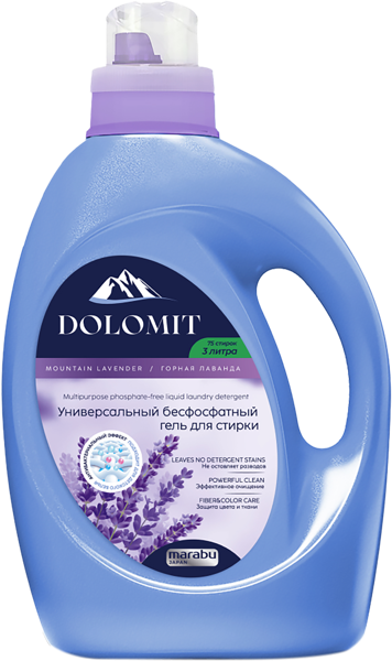 Изображение Средство для стирки жидкое Марабу лаванда универсальное Лисун Интернэшнл п/у, 3 л