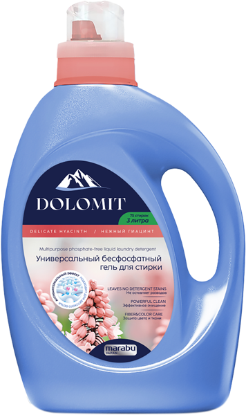 Изображение Средство для стирки жидкое Марабу гиацинт универсальное Лисун Интернэшнл п/у, 3 л