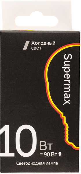 Изображение Лампочка 10Вт E14 6000К Супермакс светодиодная шар матовая Космос Электро к/у, 1 шт
