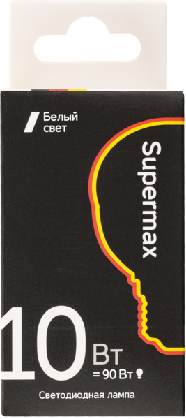Изображение Лампочка 10Вт E14 4000К Супермакс светодиодная шар матовая Космос Электро к/у, 1 шт