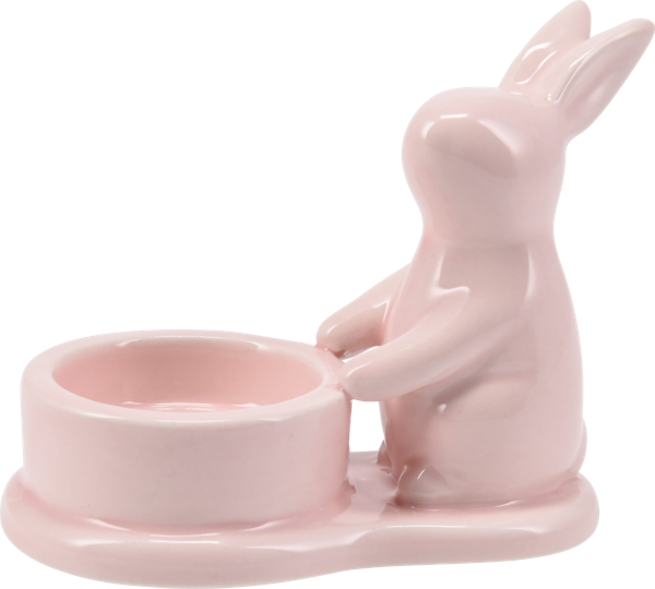 Изображение Подсвечник для чайной свечи Купман кролик цветной Купман Интернэшнл , 1 шт