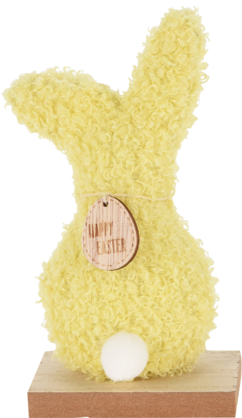 Изображение Сувенир 12см на подставке Купман кролик цветной плюшевый Купман Интернэшнл , 1 шт