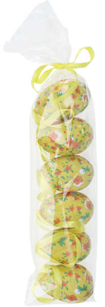 Изображение Подвеска пасхальная Купман яйцо зеленое желтое ассор Купман Интернэшнл , 6 шт