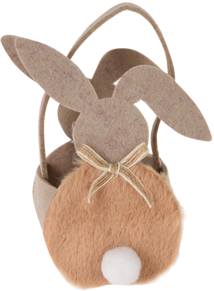 Изображение Корзинка 15см пасхальная Купман кролик фетр Купман Интернэшнл , 1 шт