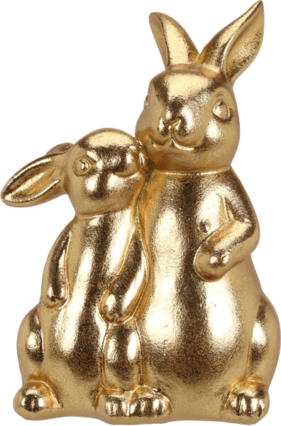 Изображение Фигурка 16см пасхальная Купман кролик и крольчонок золот Купман Интернэшнл , 1 шт
