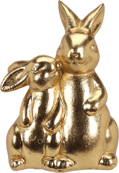 Изображение Фигурка 12см пасхальная Купман кролик и крольчонок золот Купман Интернэшнл , 1 шт