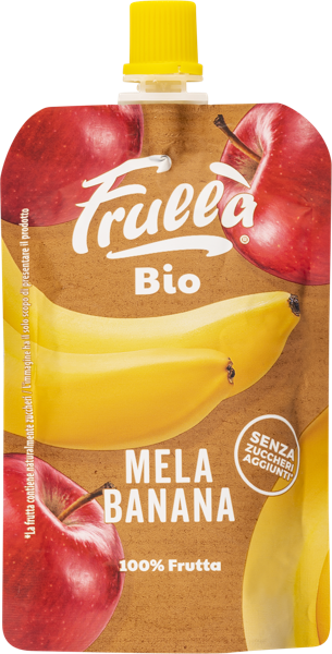 Изображение Пюре фруктовое Фрулла Био яблоко банан Натура Нуова м/у, 100 г