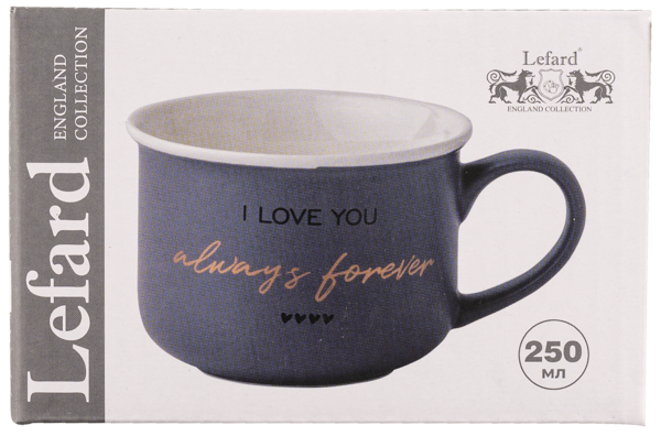 Изображение Кружка 250мл голубая Лефард ай лав ю Лефард , 1 шт
