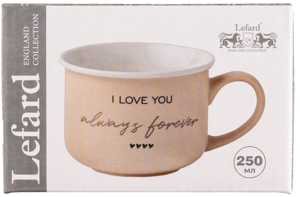 Изображение Кружка 250мл розовая Лефард ай лав ю Лефард , 1 шт