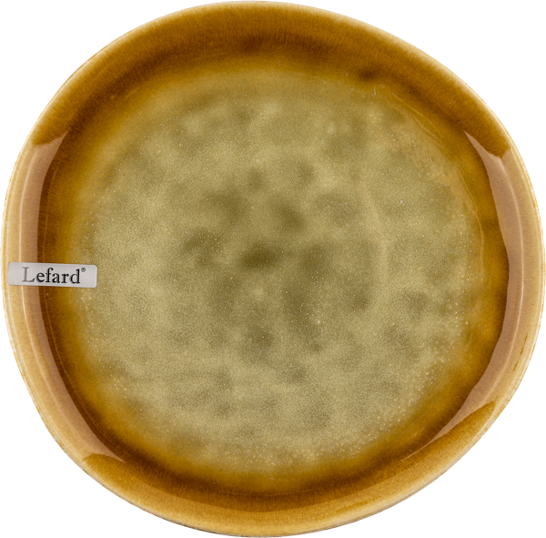 Изображение Тарелка 24см Лефард зелено-коричневая Лефард , 1 шт