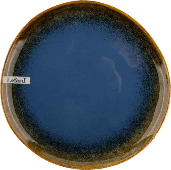 Изображение Тарелка 24см Лефард сине-коричневая Лефард , 1 шт