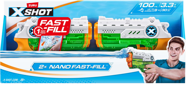 Изображение Водное оружие Икс шот бластер фаст-филл нано Зуру к/у, 2 шт
