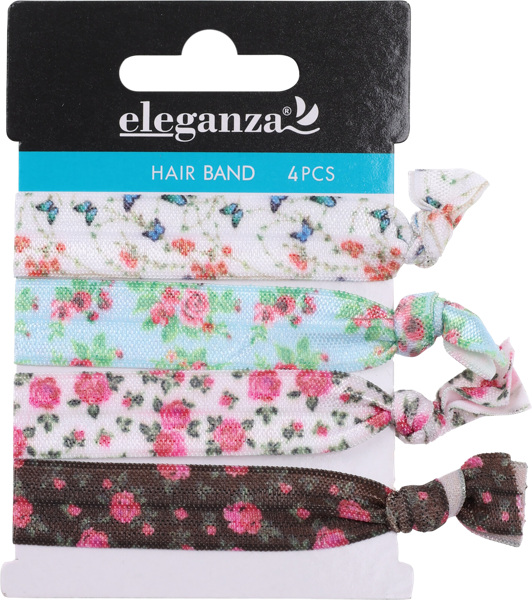 Изображение Резинка для волос Купман плоская цветы Купман Интернэшнл м/у, 4 шт