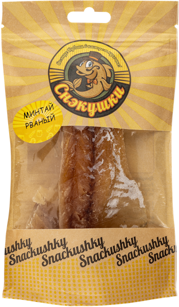 Изображение Минтай сушеный Снэкушки рваный Мистер Снэк м/у, 70 г