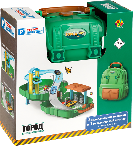 Изображение Набор игровой 1Той парковка-рюкзак город 1Той к/у, 1 шт