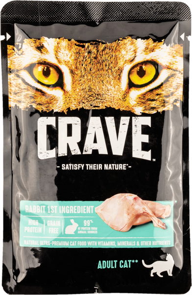Изображение Корм для кошек Крэйв кролик Марс м/у, 70 г