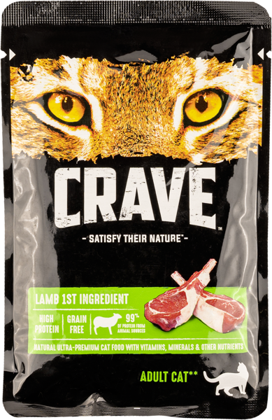 Изображение Корм для кошек Крэйв ягненок Марс м/у, 70 г