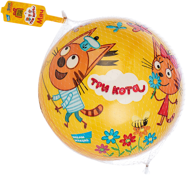 Изображение Мяч 23 см Три кота летнее настроение Волшебный остров , 1 шт