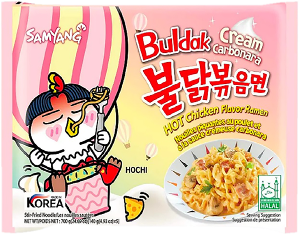 Изображение Лапша быстрого приготовления Самянг острая курица крем-карбон Самянг Фудс м/у, 140 г