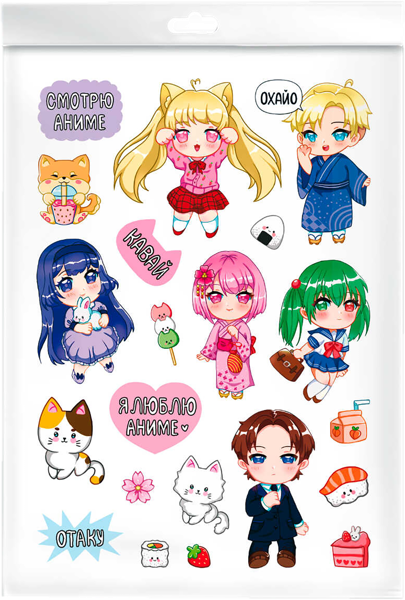 Изображение Стикеры 15*21см для фанатов Феникс+ аниме Феникс+ , 1 шт