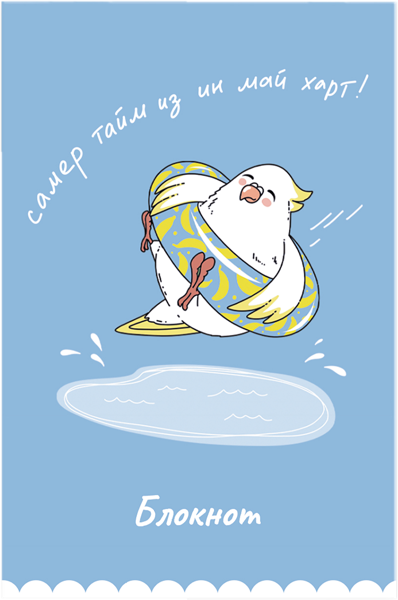 Изображение Блокнот 32л клетка Феникс+ А7 попугай на отдыхе Феникс+ , 1 шт