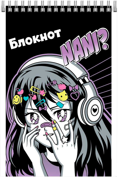 Изображение Блокнот 40л клетка Феникс+ А7 манга Феникс+ , 1 шт