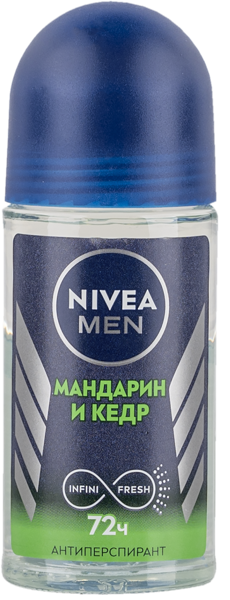 Изображение Антиперспирант шар мужской Нивея мандарин и кедр Байерсдорф с/б, 50 мл