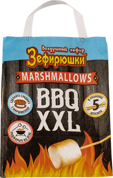 Изображение Зефир маршмеллоу Зефирюшки BBQ XXL Сладкая сказка м/у, 200 г