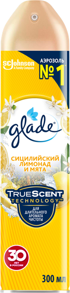 Изображение Освежитель воздуха Глейд сицилийский лимонад мята Эс Си Джонсон ж/б, 300 мл