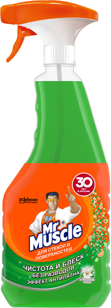 Изображение Средство для стекол и зеркал Мистер мускул утренняя роса спрей Эс Си Джонсон п/у, 530 мл