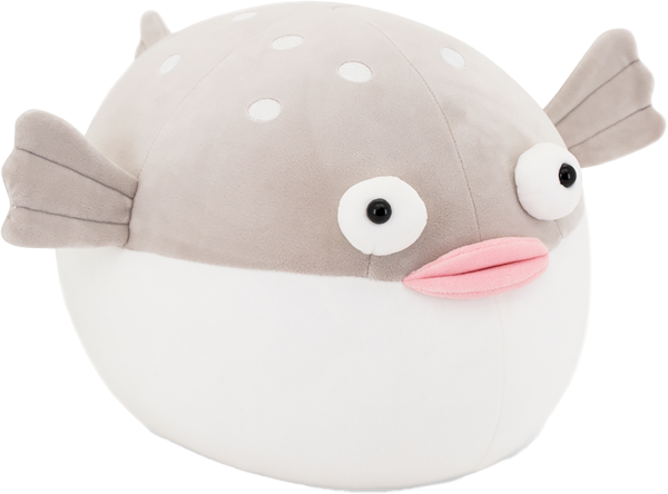 Изображение Мягкая игрушка 35 см Оушен рыба фугу Оранж Тойс , 1 шт