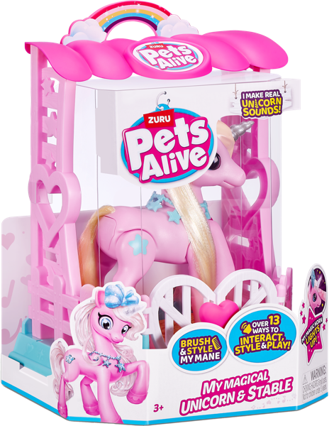 Изображение Игрушка интерактивная Пэтс алайв единорог с аксессуарами Зуру к/у, 1 шт