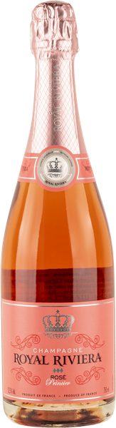 Изображение Шампанское розовое брют Роял Ривера Прансьи пино нуар купаж Роял Ривера с/б, 0,75 л
