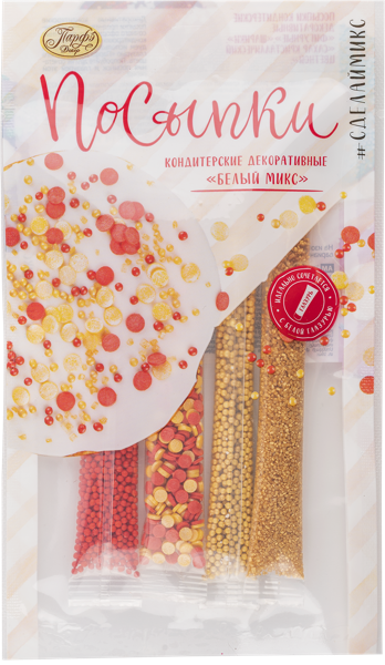 Изображение Посыпка кондитерская Парфэ белый микс Топ Продукт м/у, 20 г