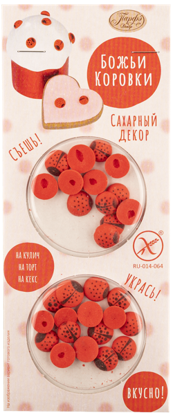 Изображение Декор сахарный Парфэ божьи коровки Топ Продукт кор, 1 шт