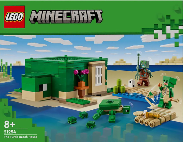 Изображение Конструктор с 8 лет 21254 Лего майнкрафт домик на черепашьем пляже Лего к/у, 1 шт