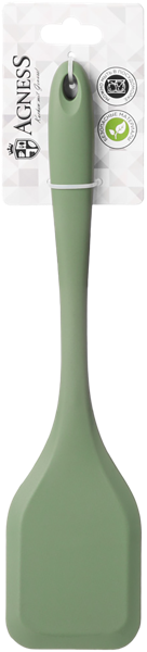 Изображение Лопатка 29,5см зеленая Агнесс силиконовая Агнесс , 1 шт