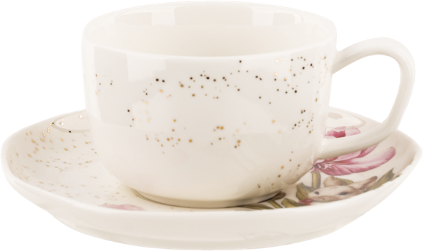 Изображение Чайная пара 250мл Лефард кролик розовая гортензия Лефард к/у, 1 шт