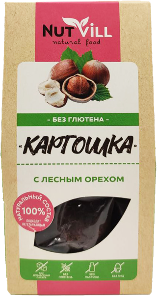 Изображение Печенье без сахара Натвилл картошка с орехом Перкина Е.А. ИП кор, 96 г