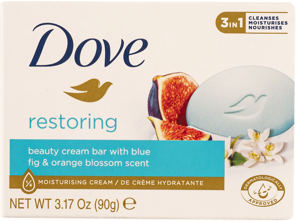 Изображение Мыло-крем туалетное Дав инжир лепестки апельсина Юнилевер к/у, 90 г